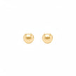 14K Gold Plain Ball Stud Earrings 5mm