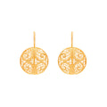 Earrings Circles in Gold Plated Silver