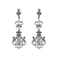 Earrings Catarina with Marcasites and Pearl in Silver