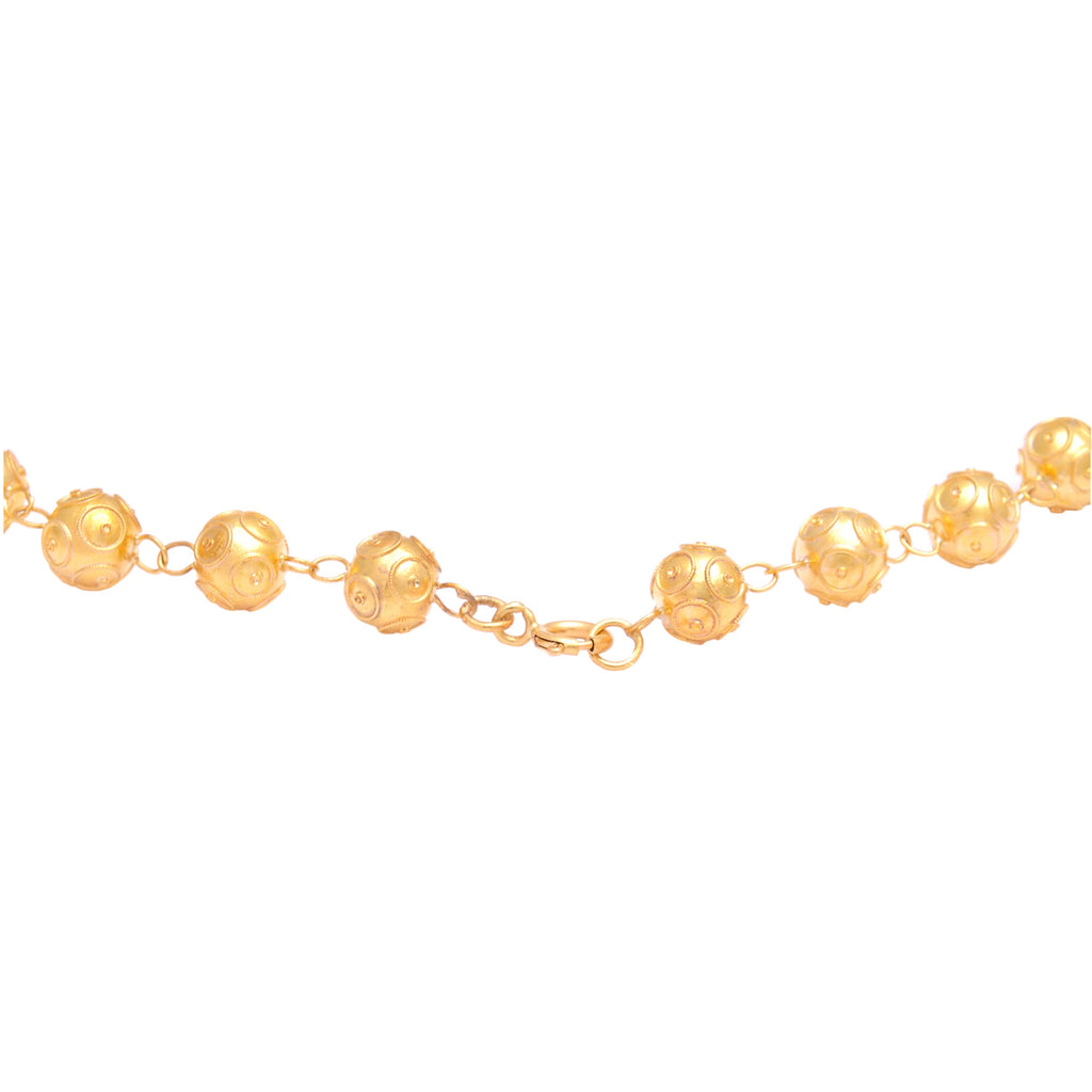 Necklace Viana's Contas in Gold Plated Silver