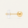 14K Gold Plain Ball Stud Earrings 5mm