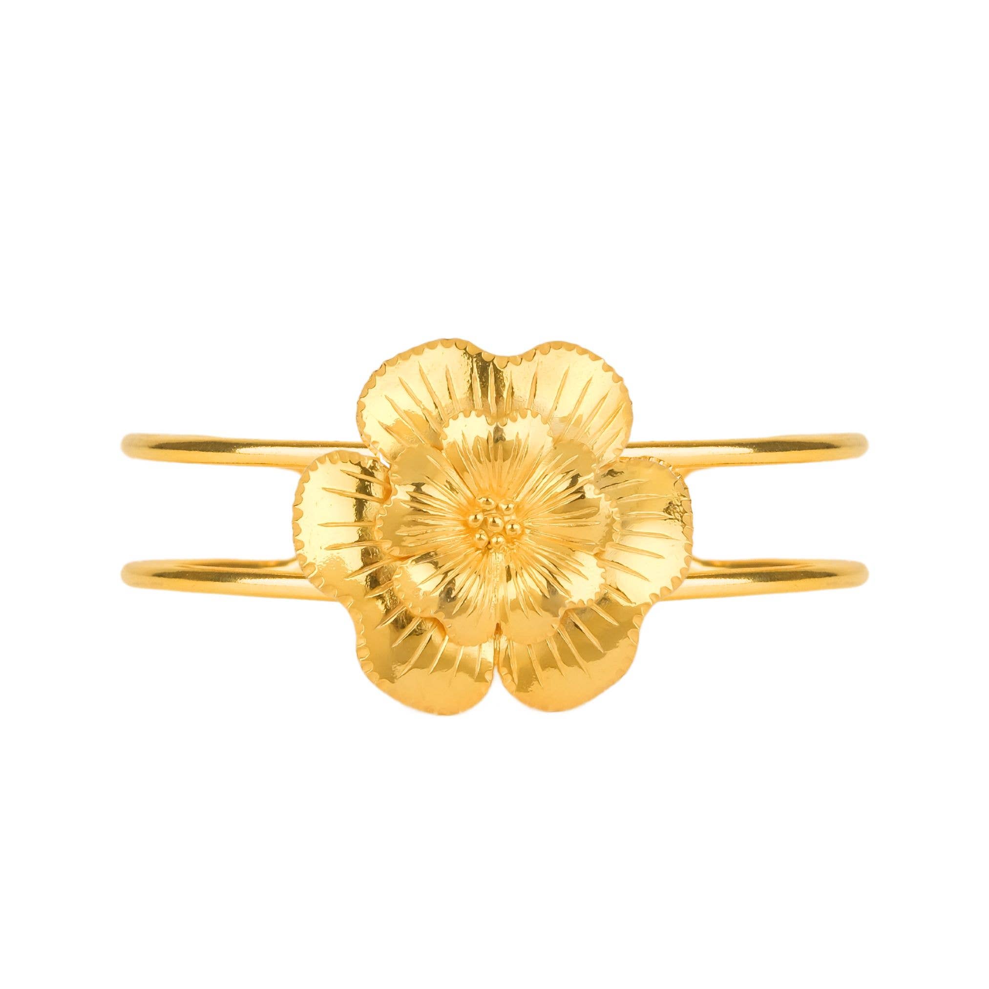 Bracelet There Goes the Flower of Amália Gold Plated Silver