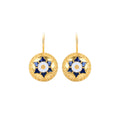 Earrings Caramujo Star in Gold Plated Silver