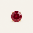 14K Gold Lab Ruby Stud Earrings 4mm