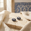 Caramujo Enamel Earrings | Sterling Silver