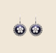 Caramujo Enamel Earrings | Sterling Silver