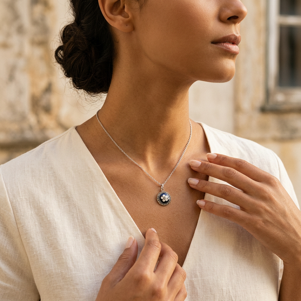 Caramujo Necklace — Sterling Silver