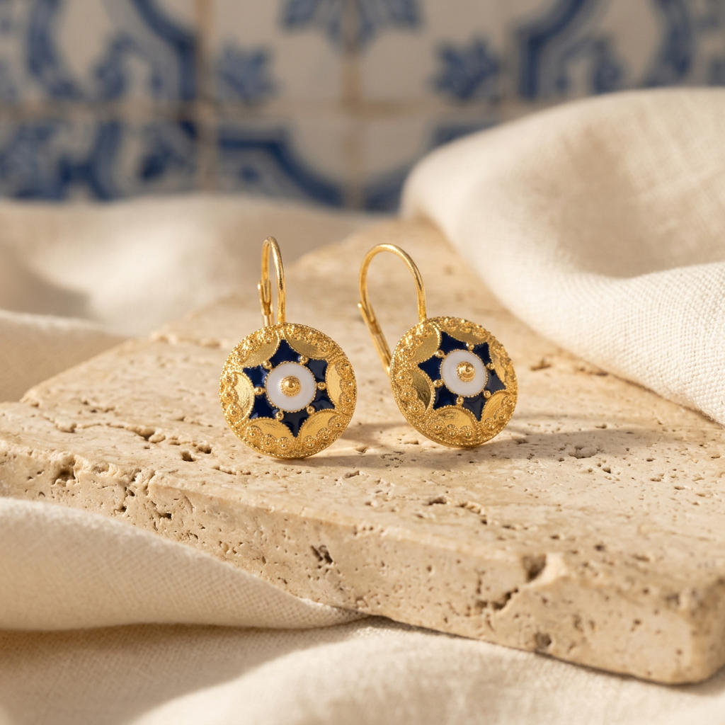 Caramujo Star Earrings — Gold-Plated Silver