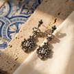 Catarina Earrings — Marcasite & Pearl