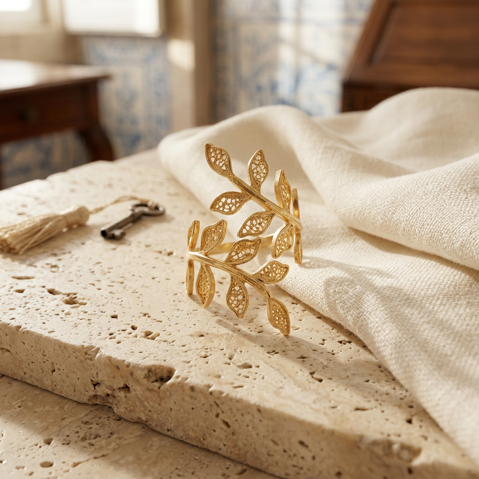 Ciclo Ring — Gold-Plated Silver