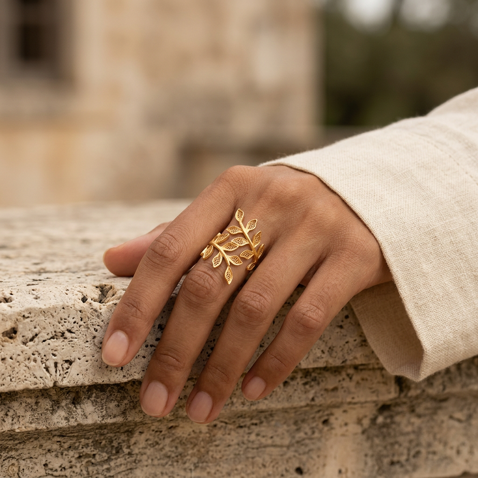 Ciclo Ring — Gold-Plated Silver