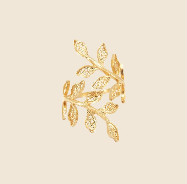 Ciclo Ring — Gold-Plated Silver