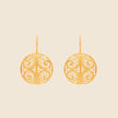 Circles Earrings — Gold-Plated Silver