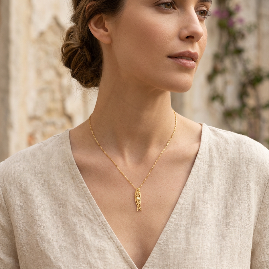 Sardine Necklace — Gold-Plated Silver