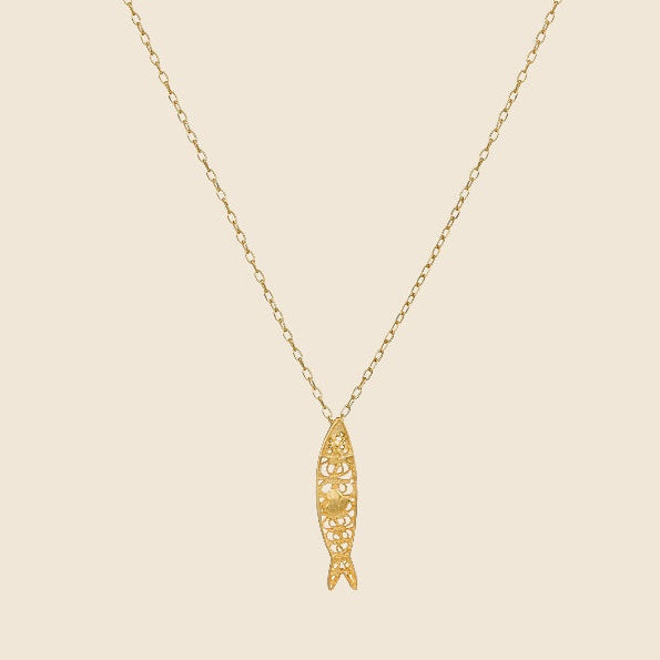 Sardine Necklace — Gold-Plated Silver