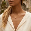 Viana's Conta Pendant Necklace | Gold-Plated Silver