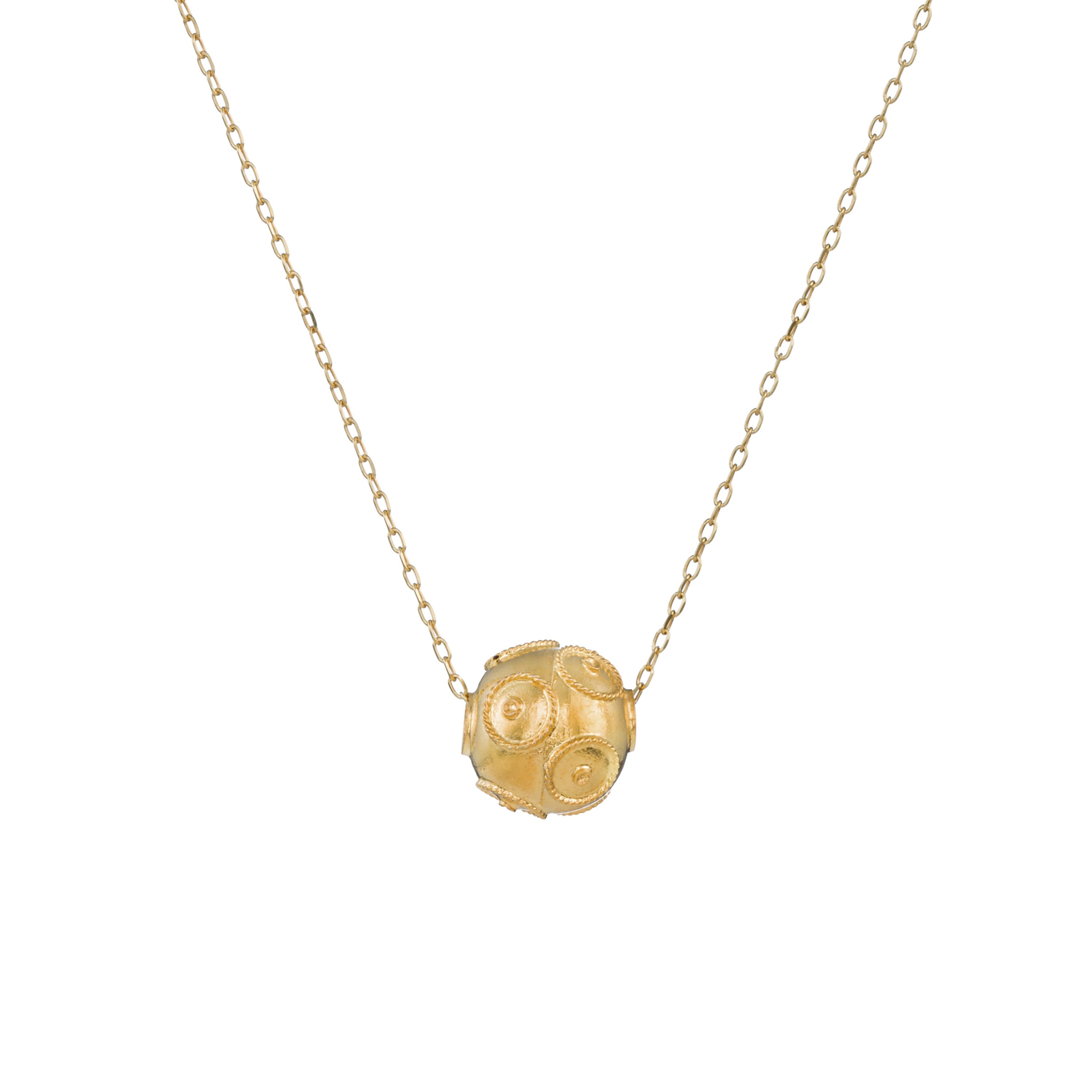Necklace Viana's Conta in Gold Plated Silver