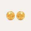 19.2K Gold Viana Bead Stud Earrings
